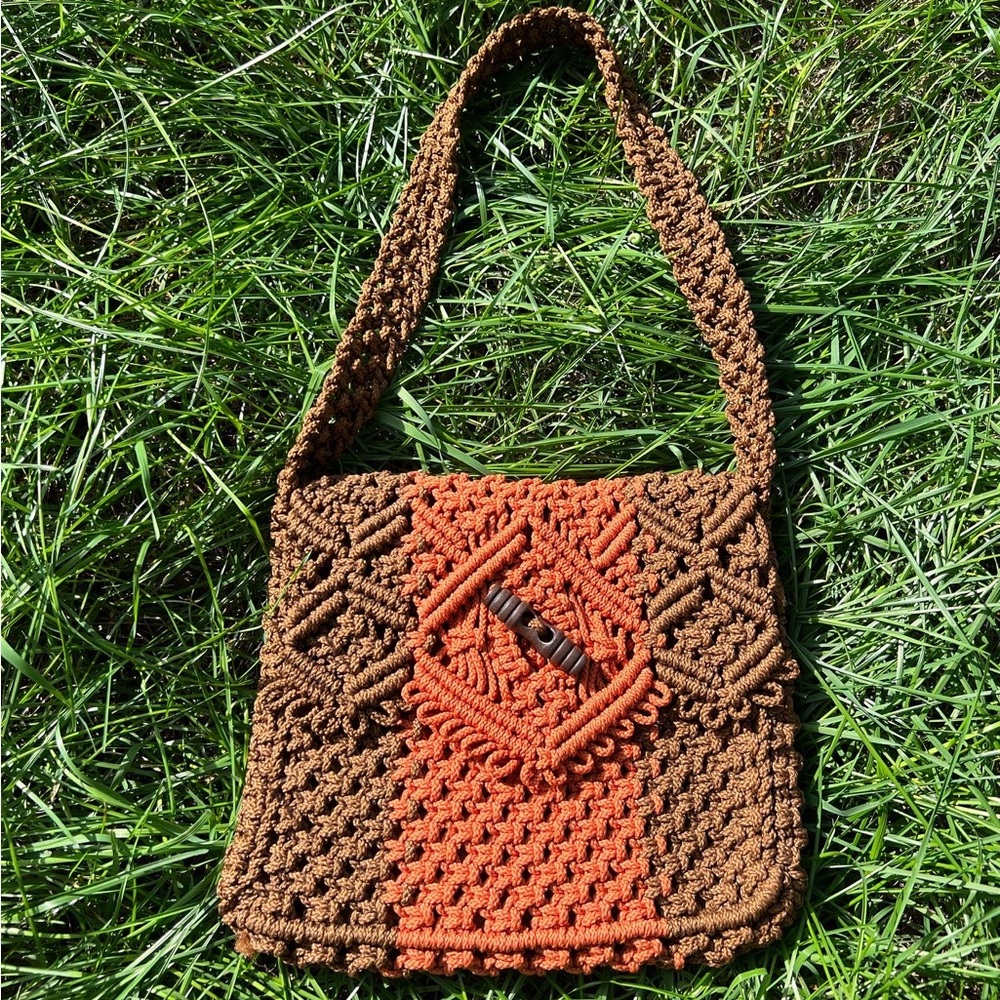 Vintage Macramé Fall shoulder bag